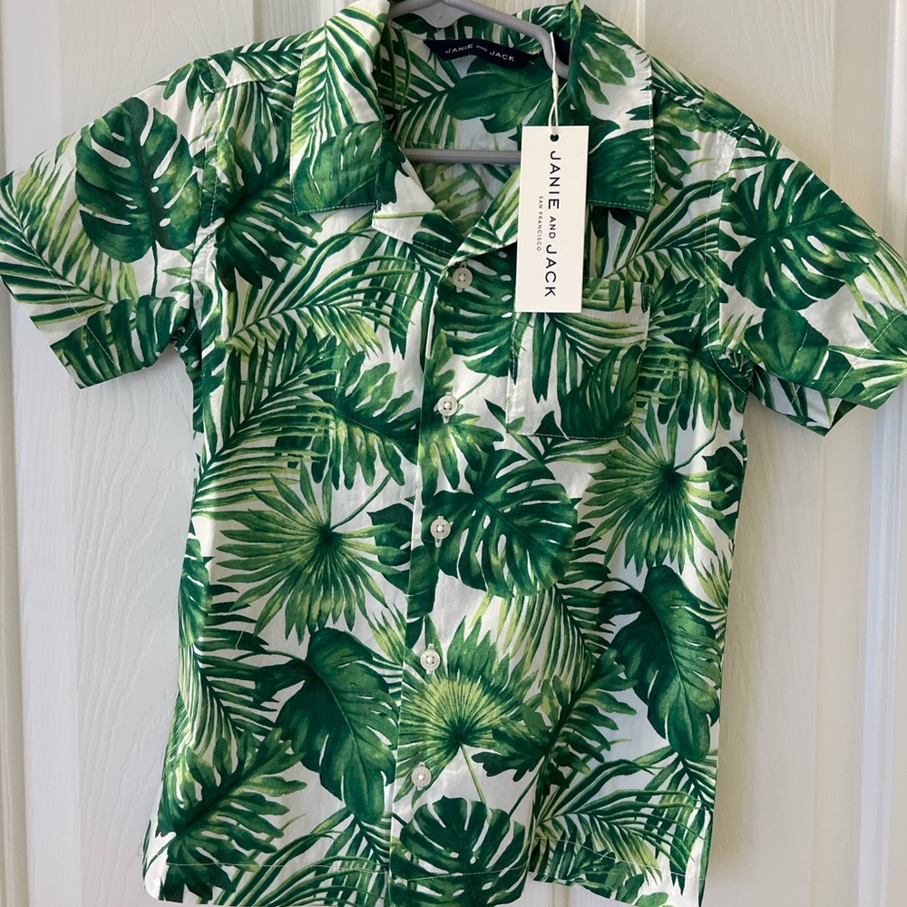 NWT Janie and Jack boys shirt 4T.